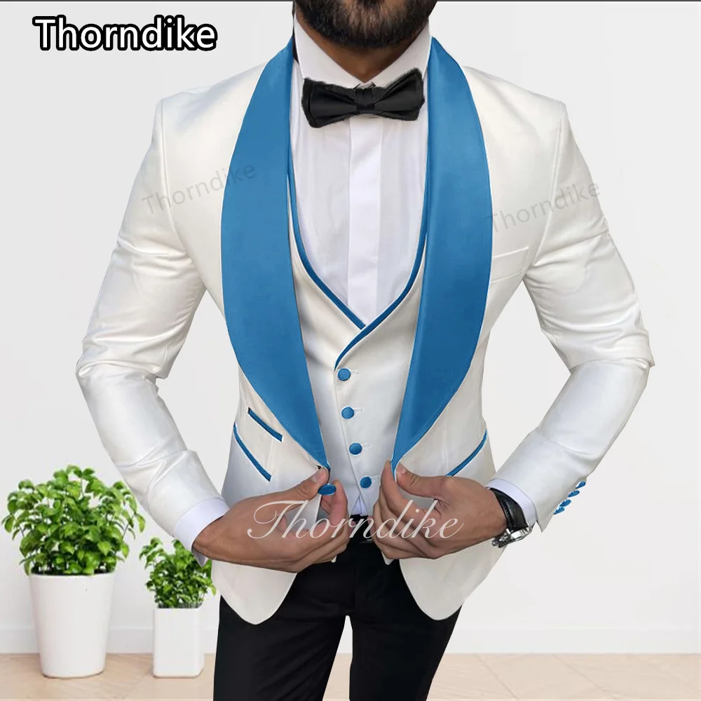 תורנדייק 2023 עיצוב חדש מזדמן האופנה Slim Fit גברים מעיל מעיל Masculino בגדים Homme החתונה החתן חליפת 3 חלקים