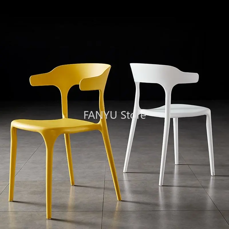 מודרני פלסטיק כסאות אוכל מינימליסטי משק הבית יצירתי כסאות אוכל מרגיע Cadeira דה בג הרהיטים בסלון WZ50DC