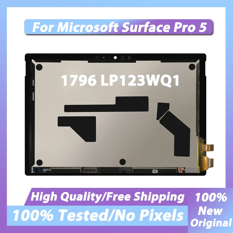 המקורי ב-Microsoft Surface Pro 5 1796 תצוגת LCD מסך מגע דיגיטלית הרכבה LP123WQ1 החלפת