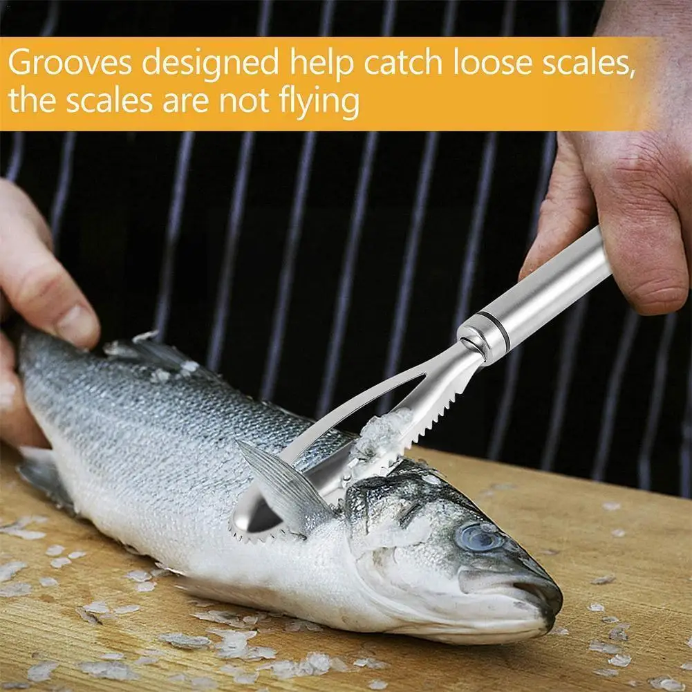 אביזרים למטבח קשקשי דגים גירוד Graters מהיר עצם של דג מנקה מקלף כלי להסיר את הפינצטה גאדג ' מגרד Stainles S6l2