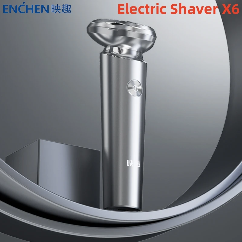 Youpin ENCHEN גילוח חשמלית X6 גילוח עבור גברים צף להב IPX7 רטוב/יבש שימוש כפול פנים נקי חכם אנטי לצבוט גילוח הזקן