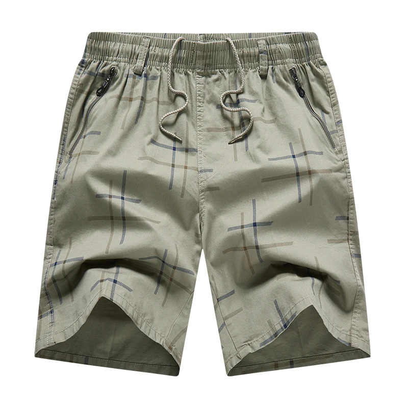 2023 Mens קיץ כותנה מכנסיים קצרים אופנה אריג פסים מקרית מכנסי זכר אלסטי כוח אתלטי אנג Cortos החוף מכנסי גברים