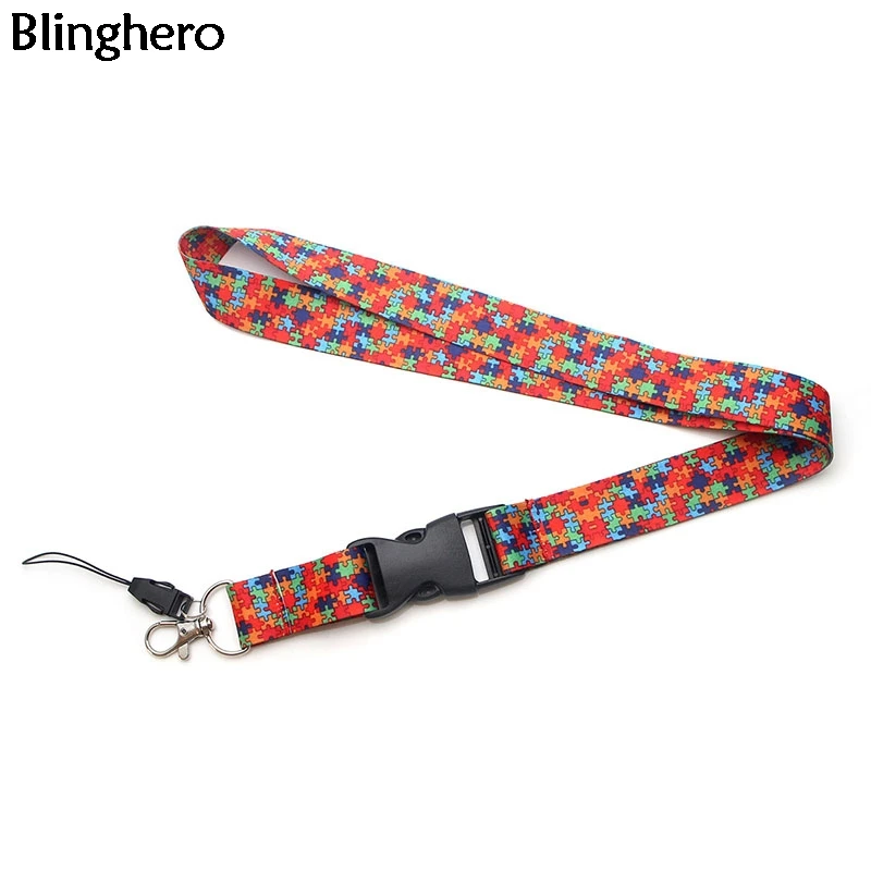 Blinghero שרוך תג זיהוי בעל רצועה צבעונית מים מפתחות מצלמת אבטחה תגים טלפון הצוואר רצועות שרוכים BH0611