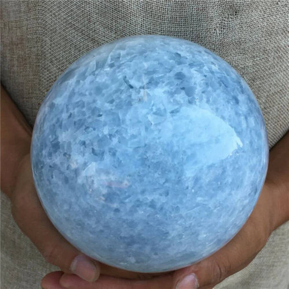 טבעי כדור בדולח כחול קלציט הכדור, Kanite כדור, כדור אבן, עפרות רייקי, ריפוי קישוט הבית