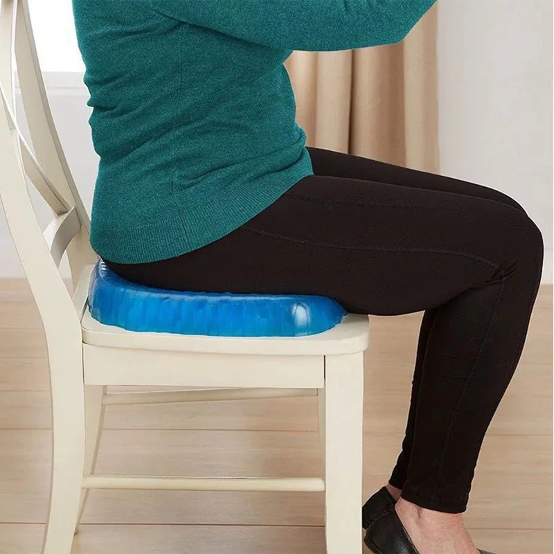 גמיש קרח ג ' ל קירור כרית כרית מושב עם שחור החלקה נוח עיסוי מושב הכיסא במשרד הבריאות כאב השחרור