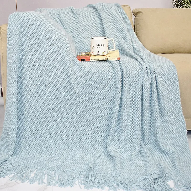 נורדי סרוגים לזרוק חוט ספה, שמיכה על המיטה משובצת נסיעות טלוויזיה רב-תכליתי תנומה שמיכות רכות Mantas כיסוי המיטה.