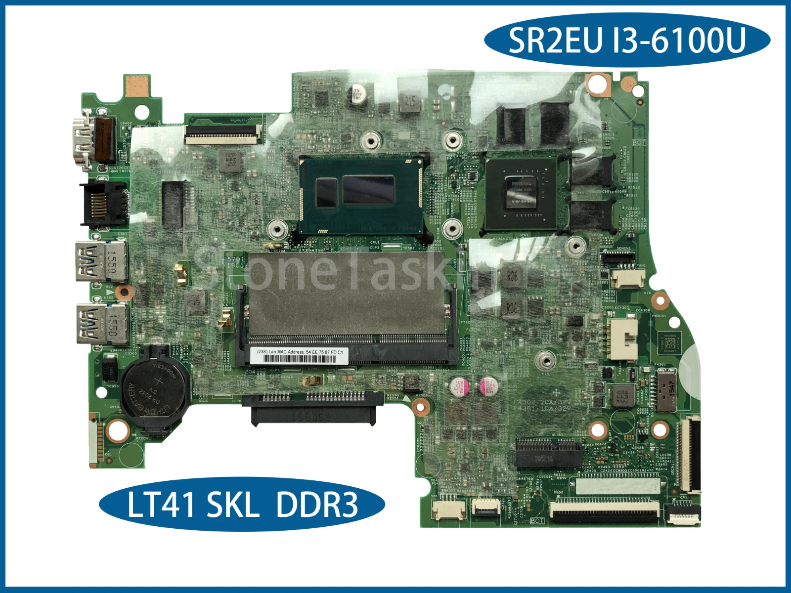 התמורה הטובה ביותר עבור Lenovo FLEX 3-1480 יוגה 500-14ISK 14 מחשב נייד לוח אם LT41 SKL SR2EN I3-4030U GPU INTEL HD DDR3 100% נבדק