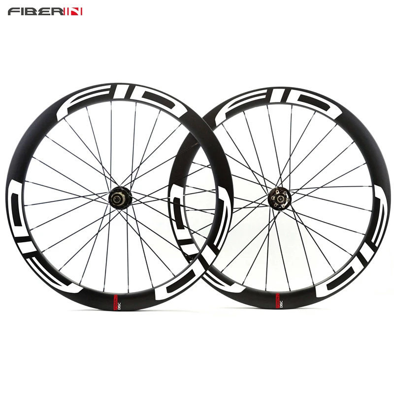 פחמן דיסק 700C 50mm הגולל פחמן Wheelset גלגלים כביש Cyclocross אופניים אופניים דיסק בלם רכזות גלגלים