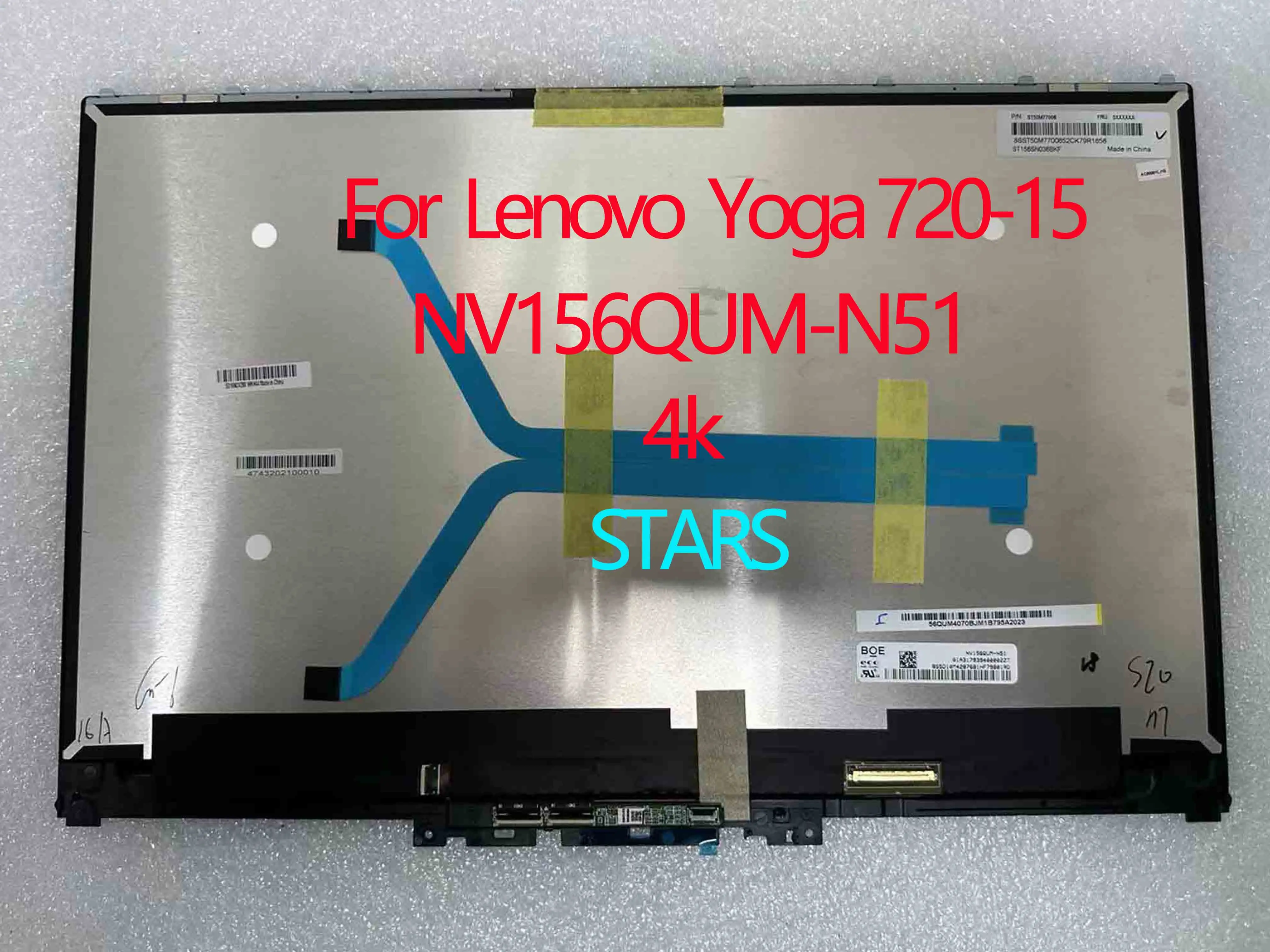 N15HCE-EN1 NV156QUM-N51 עבור Lenovo יוגה 720-15 מסך LCD של המחשב הנייד 1920x1080 30pin