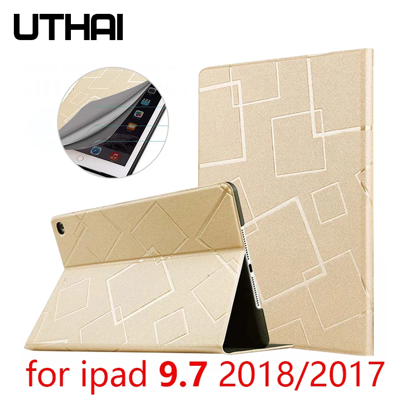 UTHAI E030 עבור iPad 9.7 2018/2017 מגן מקרה, mini tablet נרתיק, אנטי ליפול חום מתפזר דק במיוחד מקרה