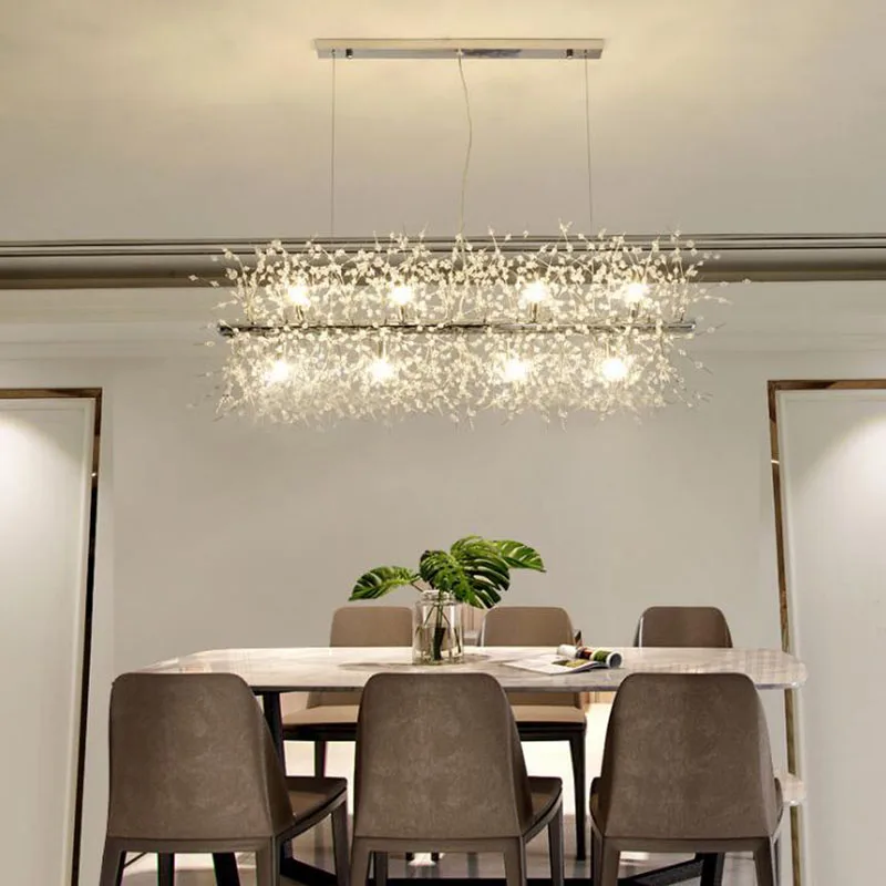 Manggic LED מודרנית נברשת קריסטל אור תליית מנורה שן הארי נברשת תאורה עבור חדר האוכל קישוט