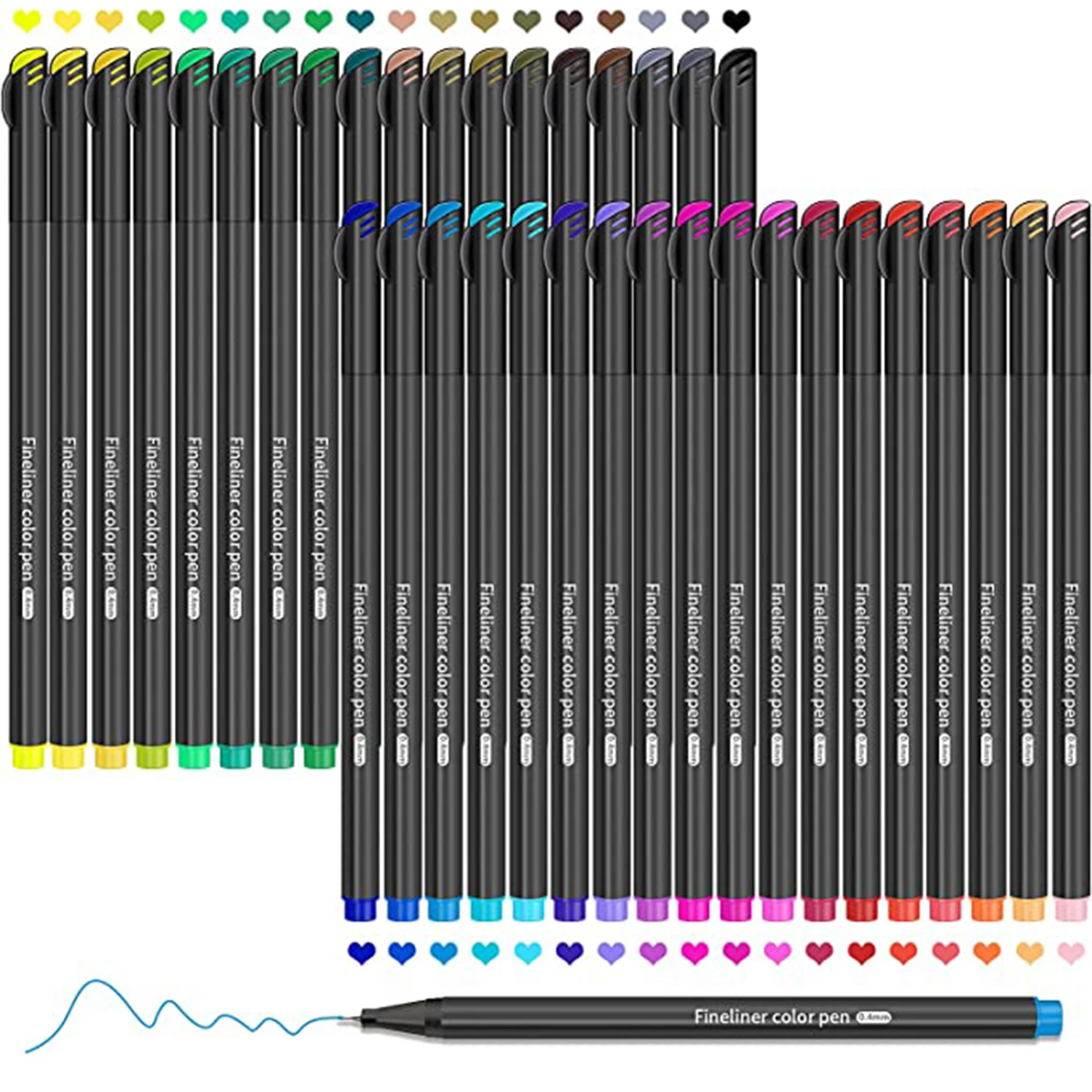 36 צבע בסדר אניה העט ג 'ורנל סמנים העט 0.4 מ