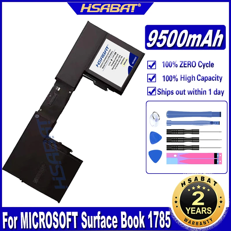 HSABAT G3HTA001H 9500mAh סוללה של מחשב נייד על פני השטח של MICROSOFT הספר 1785 סוללות