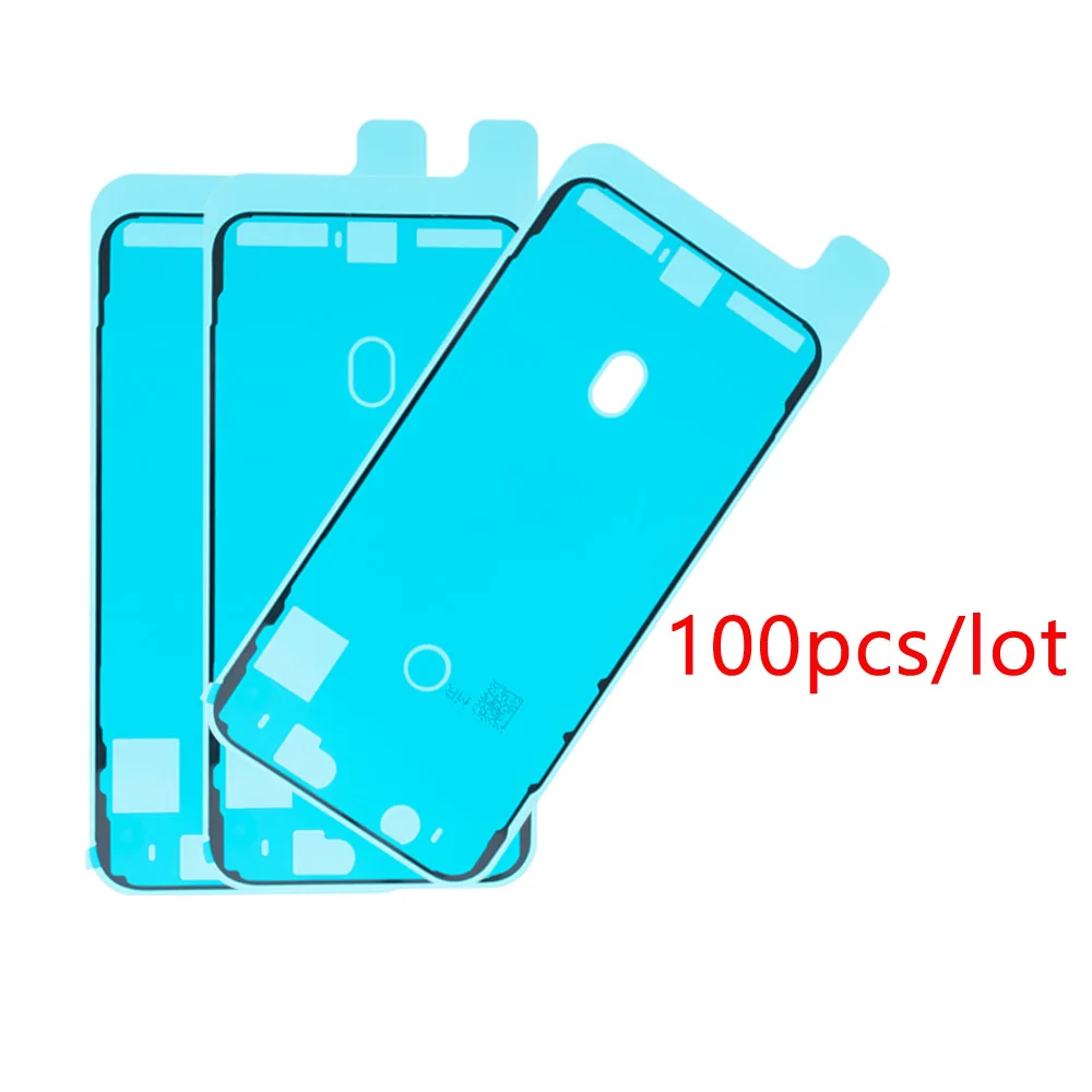 100pcs עמיד למים מדבקה עבור IPhone 12 11 Pro X XS מקס XR 6 7 8 פלוס תצוגת LCD מסגרת לוח חותם דבק דבק דבק 3M