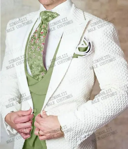 Terno Masculino Slim Fit גברים שמלת טוקסידו 2021 מעצב רשמי החתן חליפת 3 חתיכה להגדיר Vestido De Noiva בהתאמה אישית מתאים