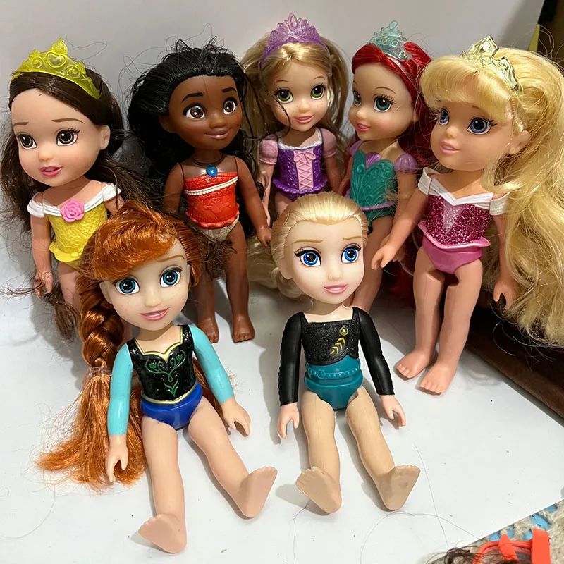 15cm הנסיכה בובת צעצוע 1/8 5 ג ' וינטים מטלטלין הגוף בחורה בובה עם שיער ארוך לילדים לשחק הבית Diy להתלבש צעצועים