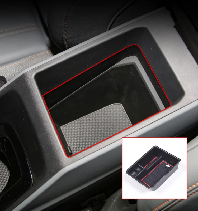 עבור אאודי Q4 E-Tron 2022 אביזרים 2pcs/set ABS הרכב דלת פנימית משענת יד תיבת אחסון מאכסנים בעל מיכל מקרה