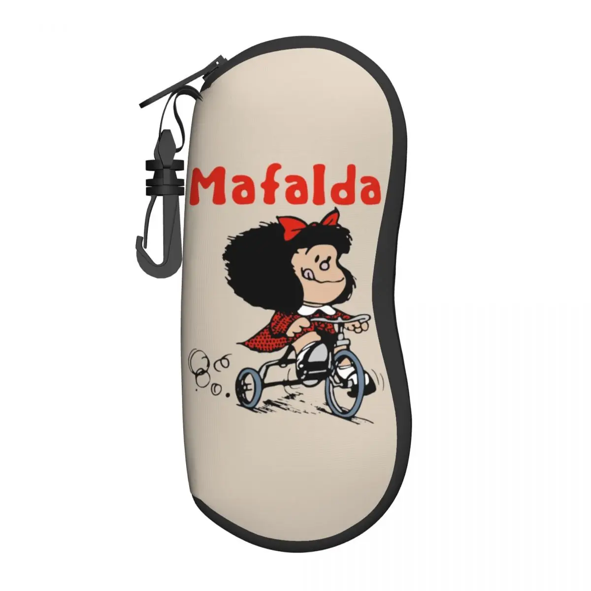 Mafalda אופניים 3 גלגלים מעטפת משקפיים מגן מקרים מגניב משקפי שמש מקרה קינו מנגה קריקטורה משקפיים נרתיק