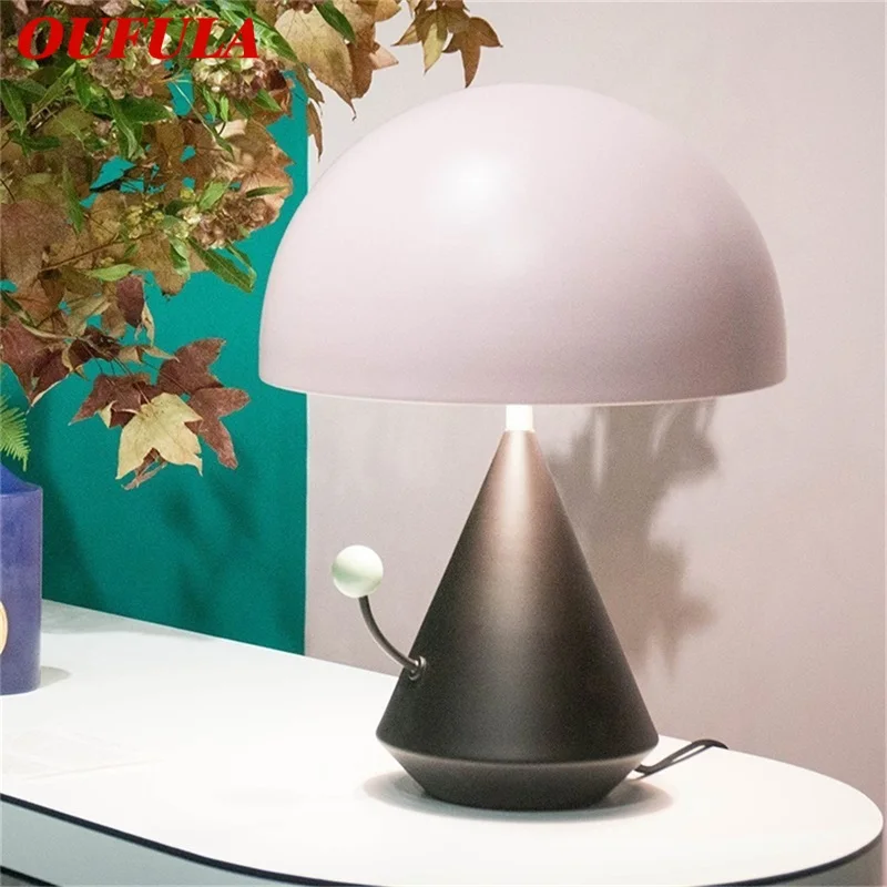 OUFULA נורדי יצירתי מנורת שולחן עכשווי השולחן תאורה עבור הבית ליד המיטה קישוט